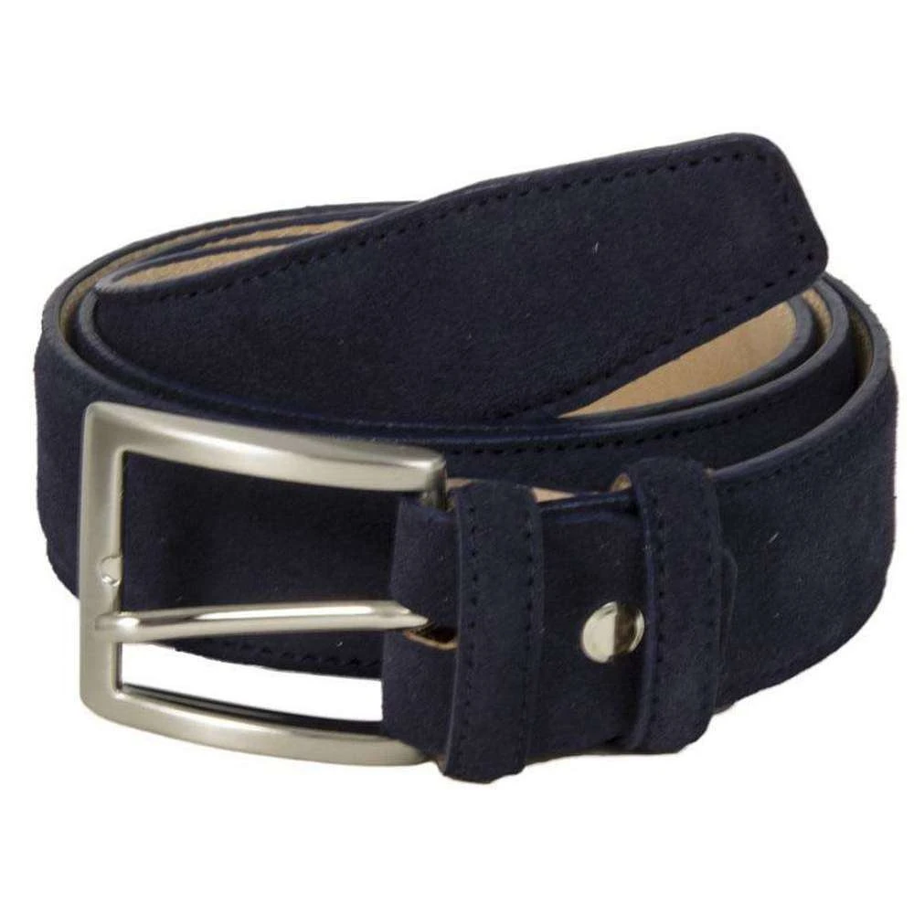 40 Colori Trento Suede Leather Belt - Navy