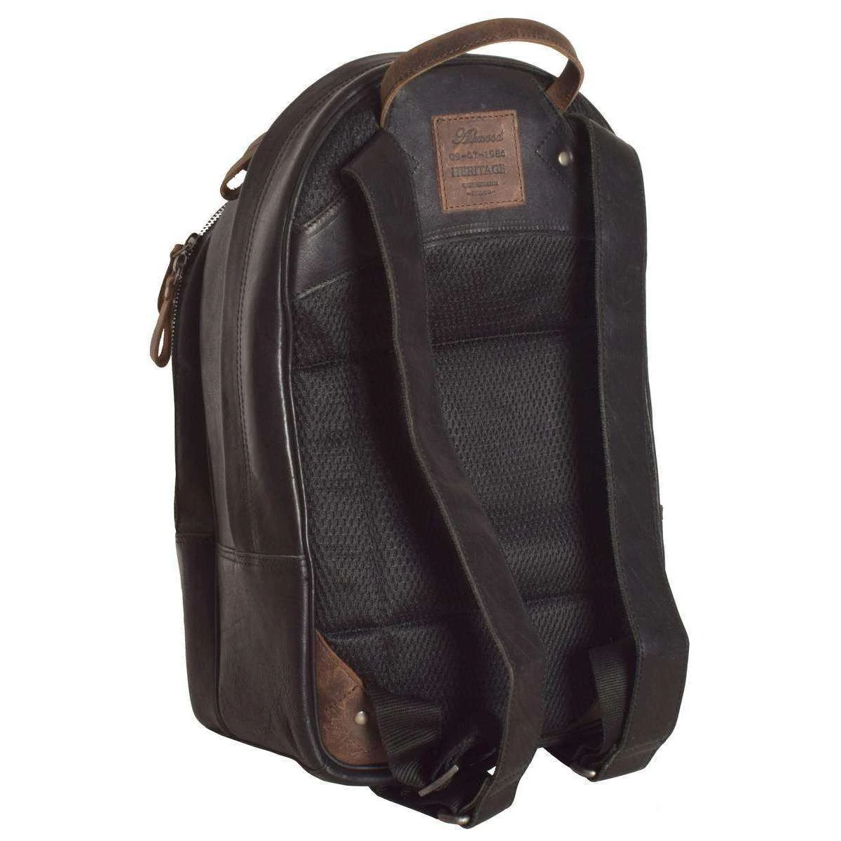 Ashwood Leather Stratford Milled VT Leather Rucksack - Black - Image 2