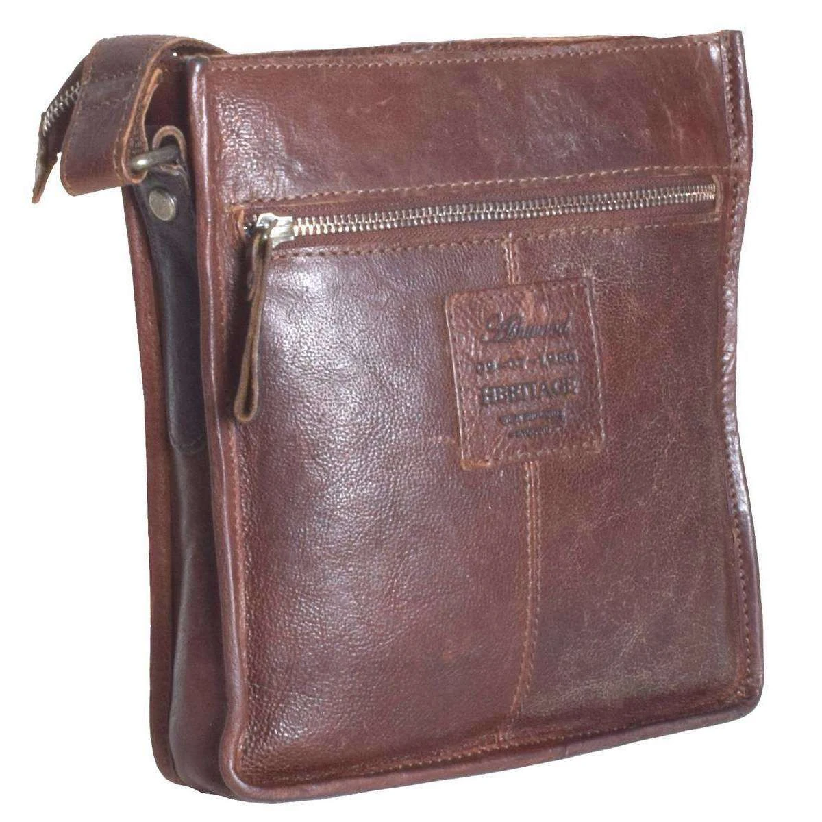 Ashwood Leather Stratford Milled VT Medium A4 Body Bag - Tan - Image 2