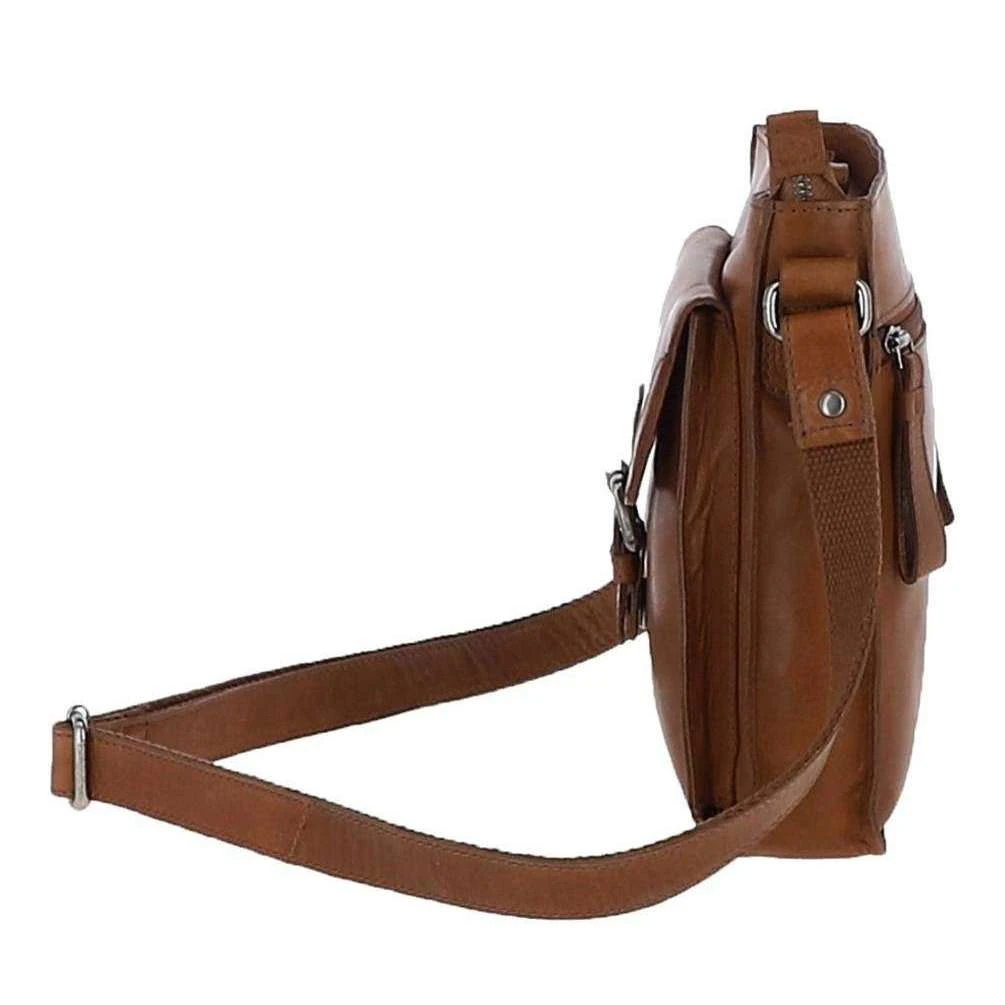 Ashwood Leather Windmere 3 Pocket Medium Leather Messenger Bag - Tan - Image 3