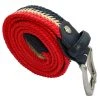 Bassin And Brown Arrow Chevron Woven Belt - Red/Beige/Navy