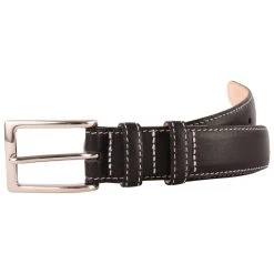 Bassin And Brown Leather Belt - Black
