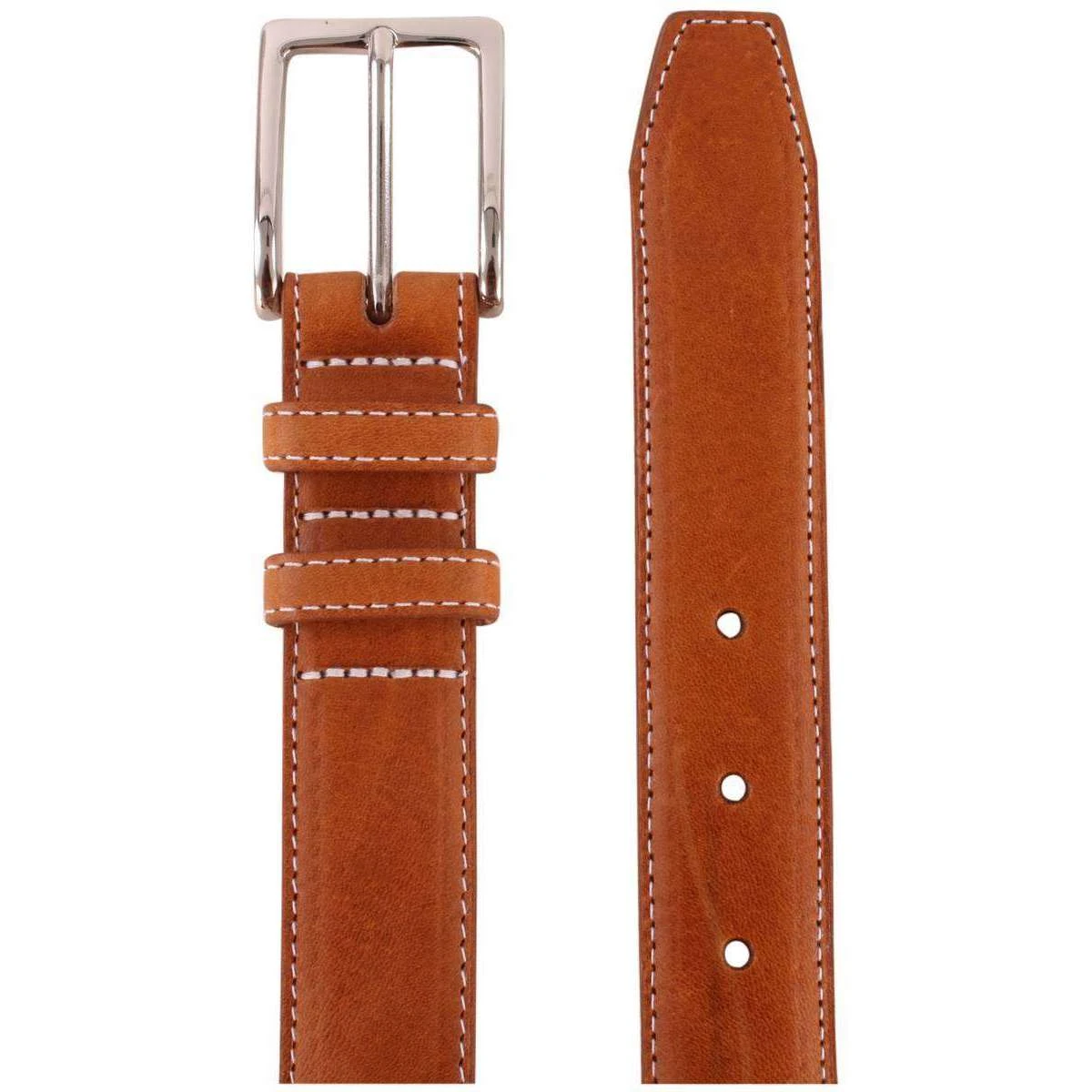 Bassin And Brown Leather Belt - Tan - Image 2