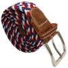 Bassin And Brown Multi Woven Belt - Red/White/Blue
