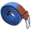 Bassin And Brown Plain Woven Belt - Blue