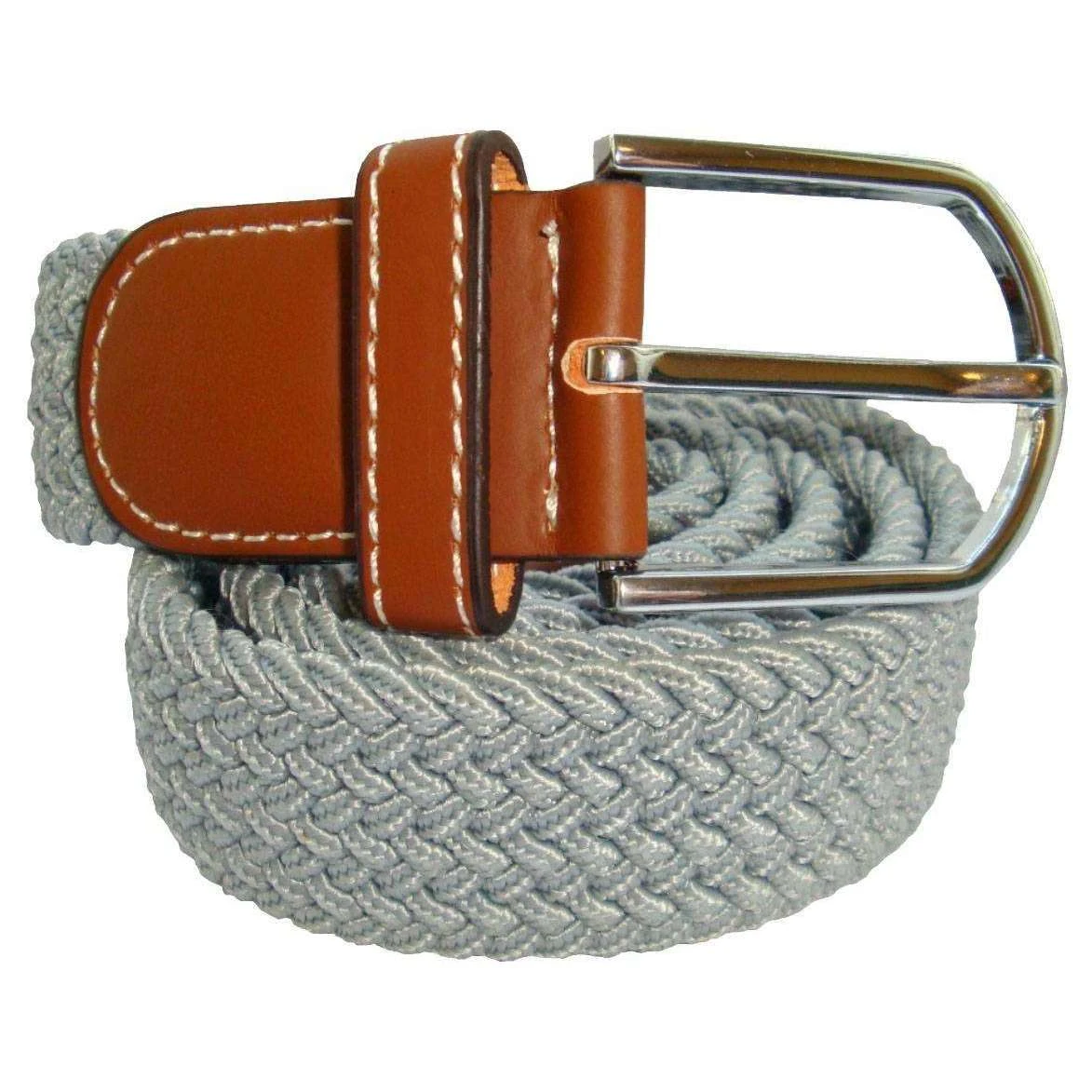Bassin And Brown Plain Woven Belt - Light Grey - Image 5