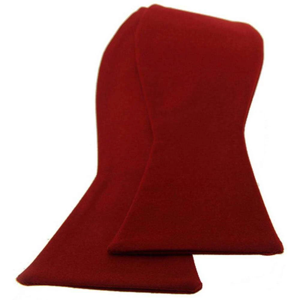 David Van Hagen Plain Satin Silk Bow Tie - Red - Image 2