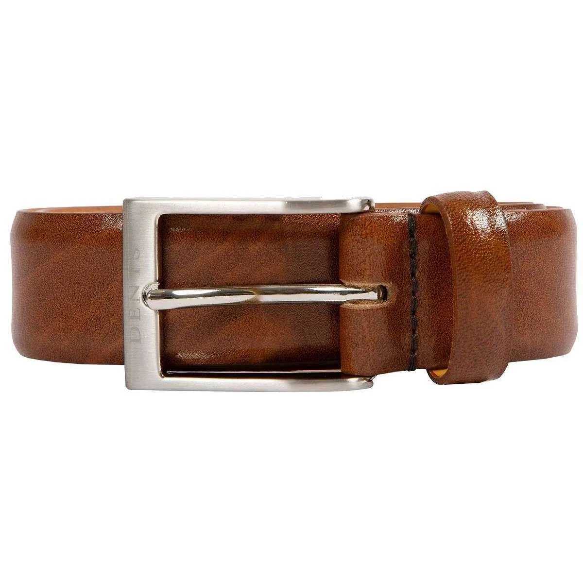 Dents Heritage Feather Edge Leather Belt - Matte Black - Image 2