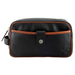 Dents The Suited Racer Wash Bag - Black/Highway Tan