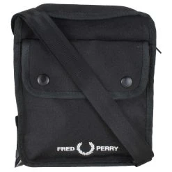 Fred Perry Branded Side Bag - Black