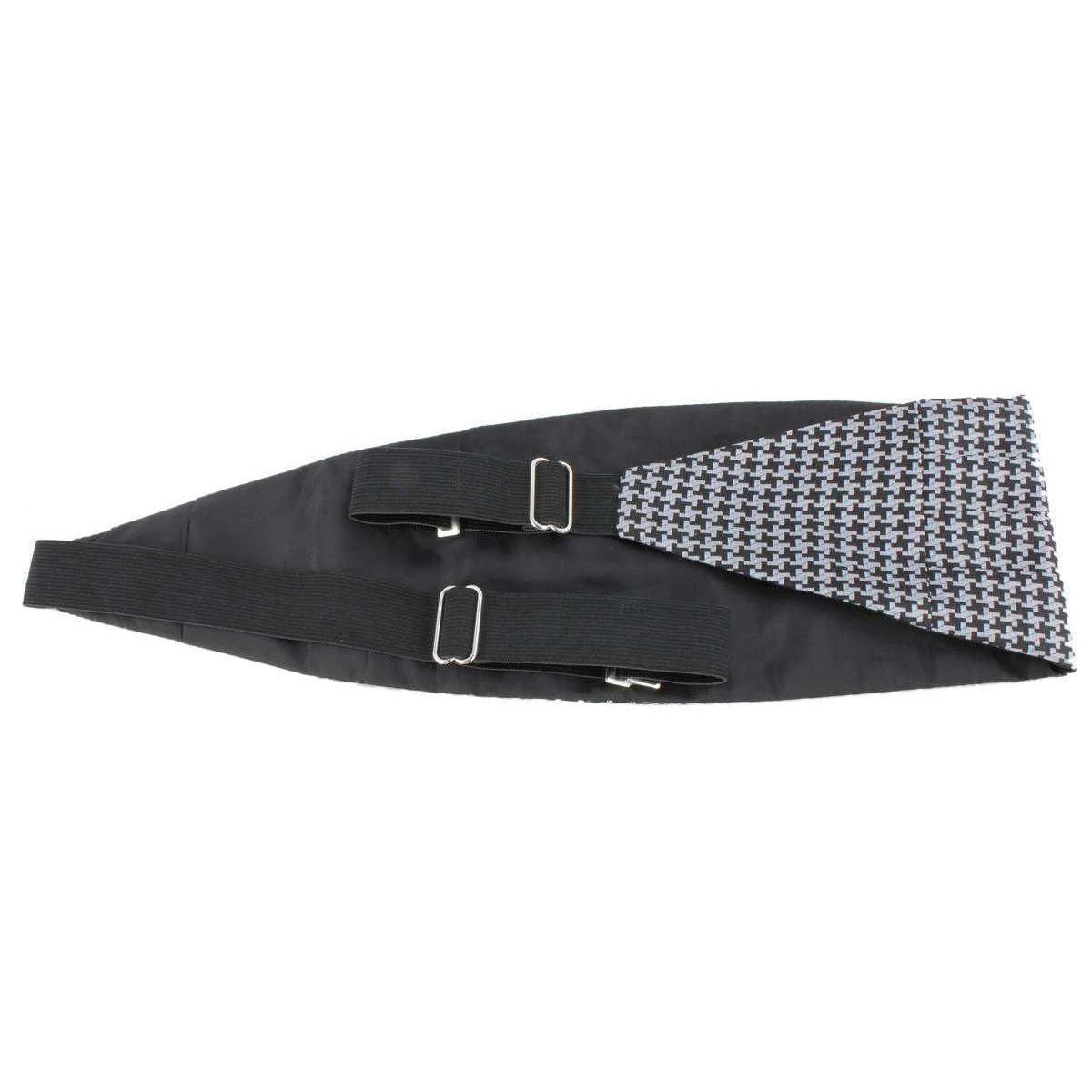 Knightsbridge Neckwear Bow Tie And Cummerbund Set - Black/Grey - Image 5