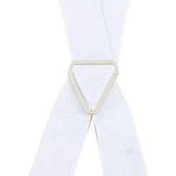 Knightsbridge Neckwear Clip On Braces - White