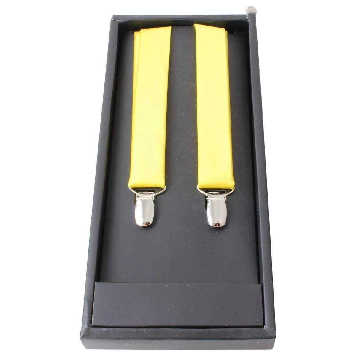 Knightsbridge Neckwear Plain Clip Braces - Yellow - Image 4