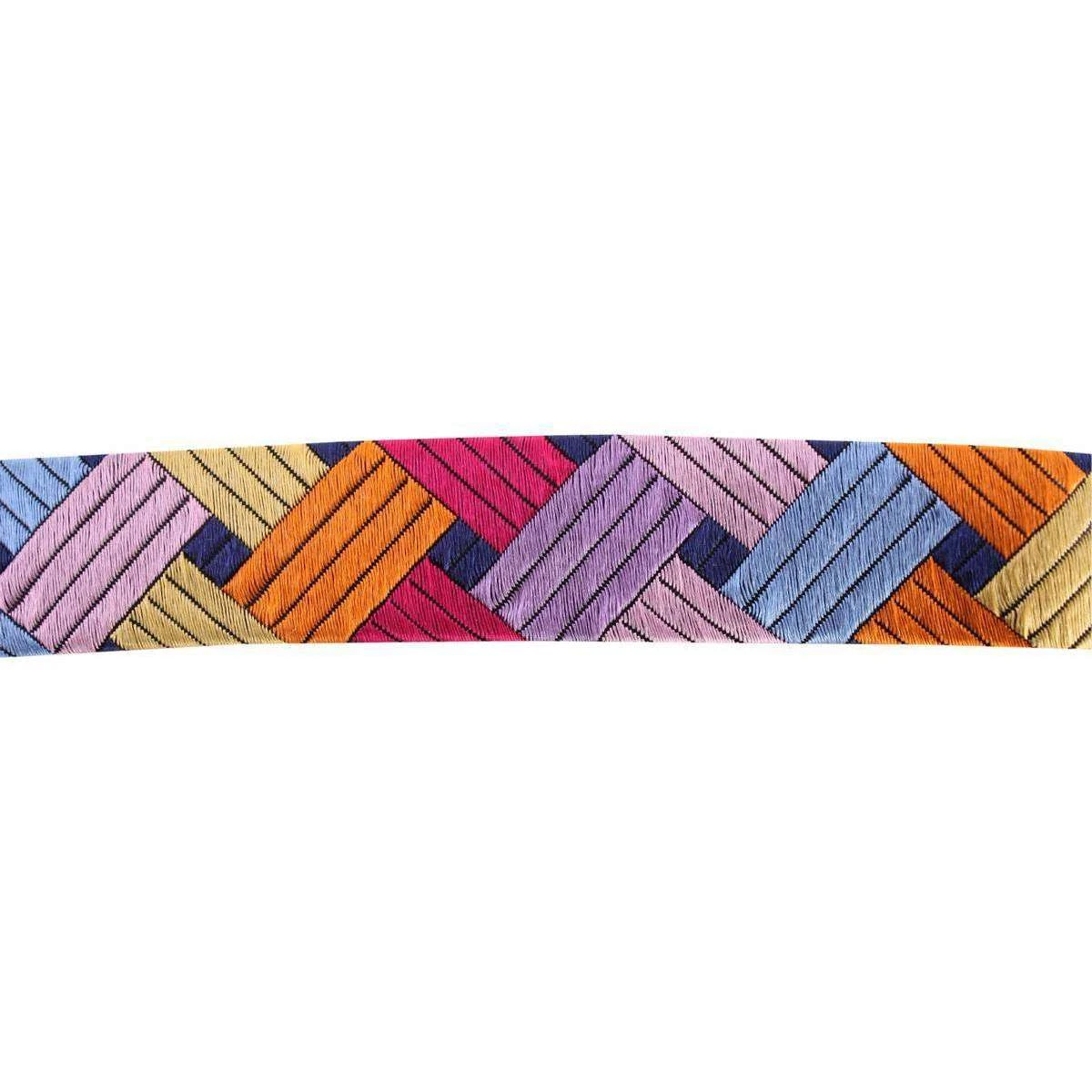 Knightsbridge Neckwear Rectangles Silk Bow Tie - Multi-colour - Image 3