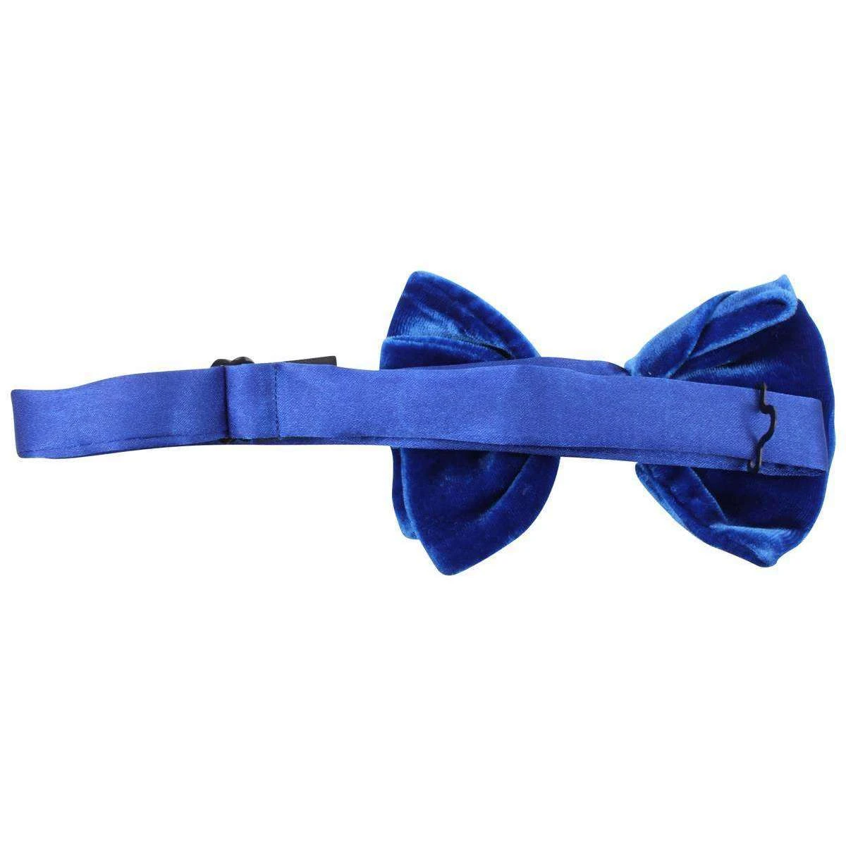 Knightsbridge Neckwear Velvet Bow Tie - Royal Blue - Image 2