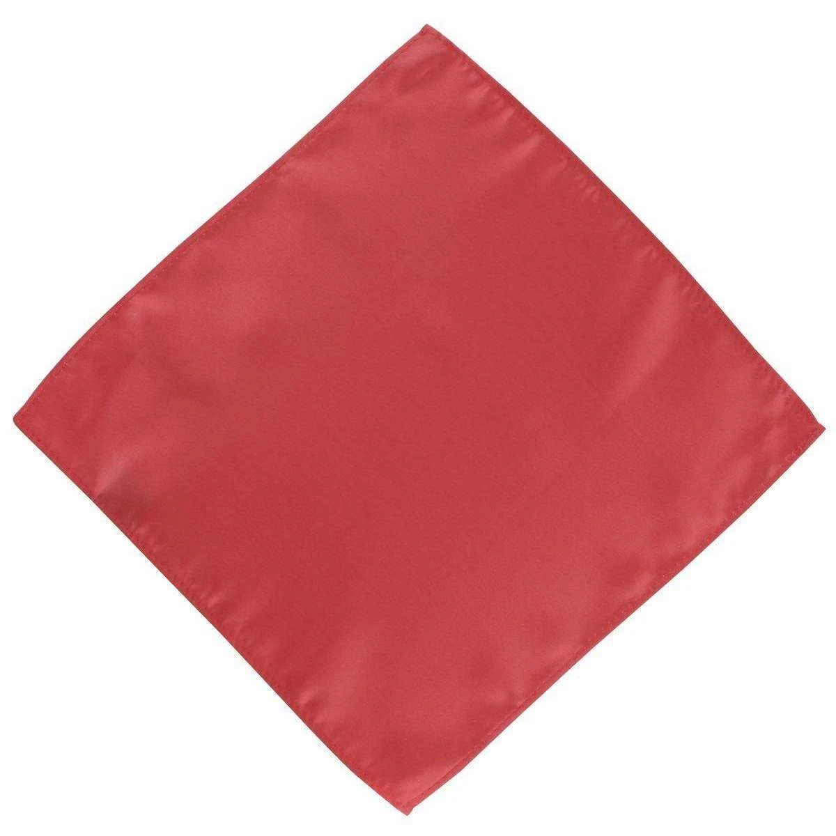 Michelsons Of London Contast Floral Bow Tie And Plain Pocket Square Set - Coral - Image 3