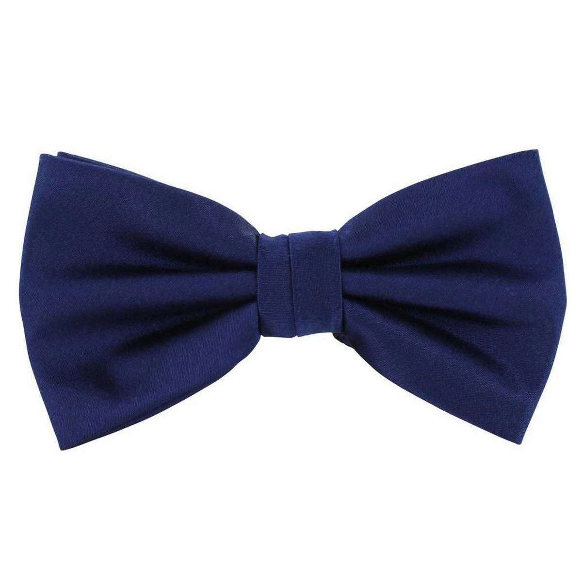 Michelsons Of London Plain Silk Bow Tie - Royal Blue