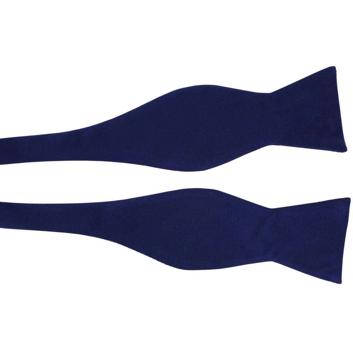 Michelsons Of London Plain Silk Bow Tie - Royal Blue - Image 2