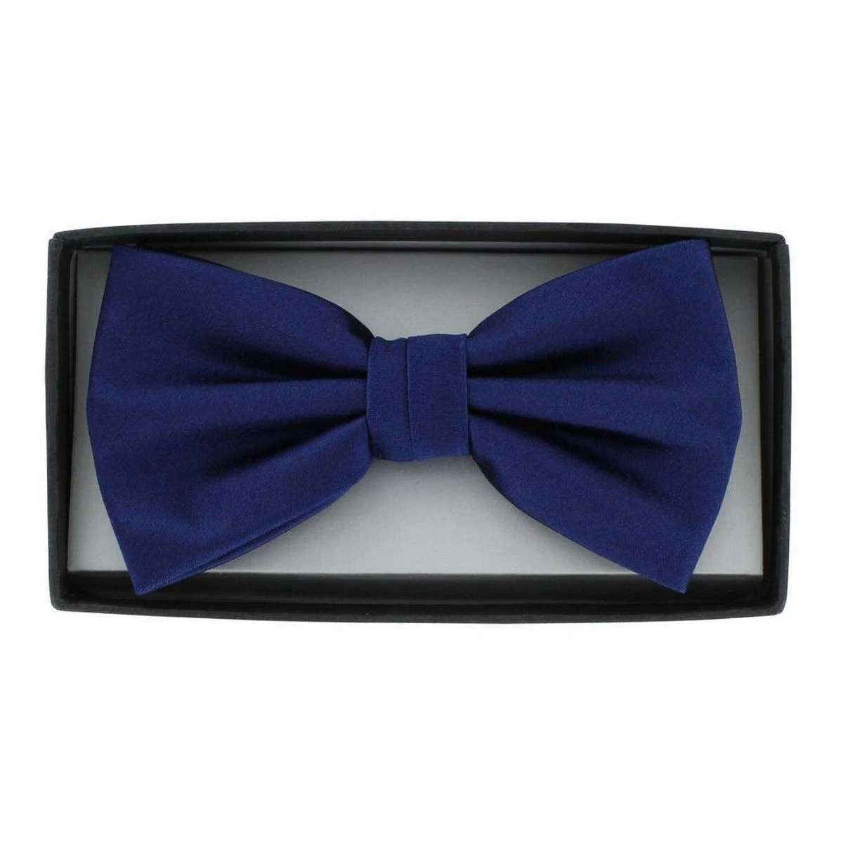 Michelsons Of London Plain Silk Bow Tie - Royal Blue - Image 3