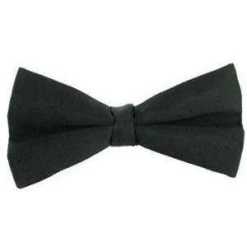 Michelsons Of London Satin Silk Bow Tie - Black