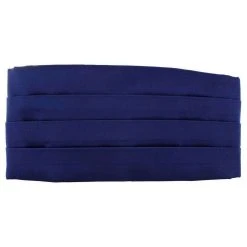 Michelsons Of London Satin Silk Cummerbund - Royal Blue