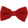 Michelsons Of London Silk Knitted Bow Tie - Red