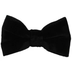 Michelsons Of London Velvet Bow Tie - Black