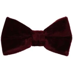 Michelsons Of London Velvet Bow Tie - Red
