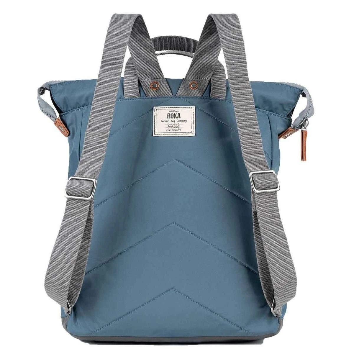 Roka Bantry B Large Sustainable Nylon Backpack - Airforce Blue - Image 2