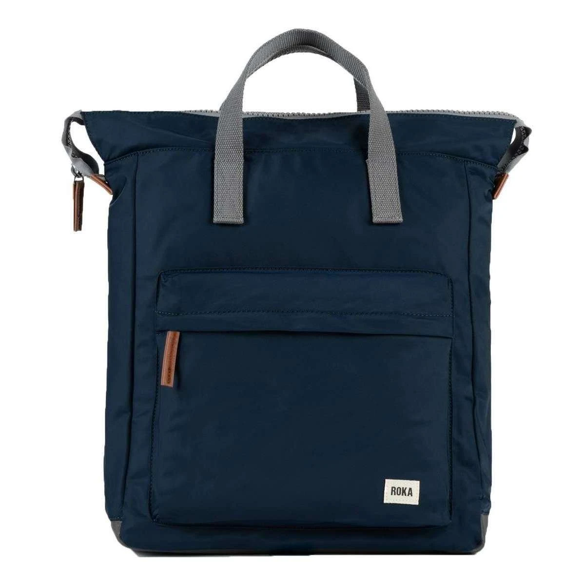 Roka Bantry B Large Sustainable Nylon Backpack - Midnight Blue