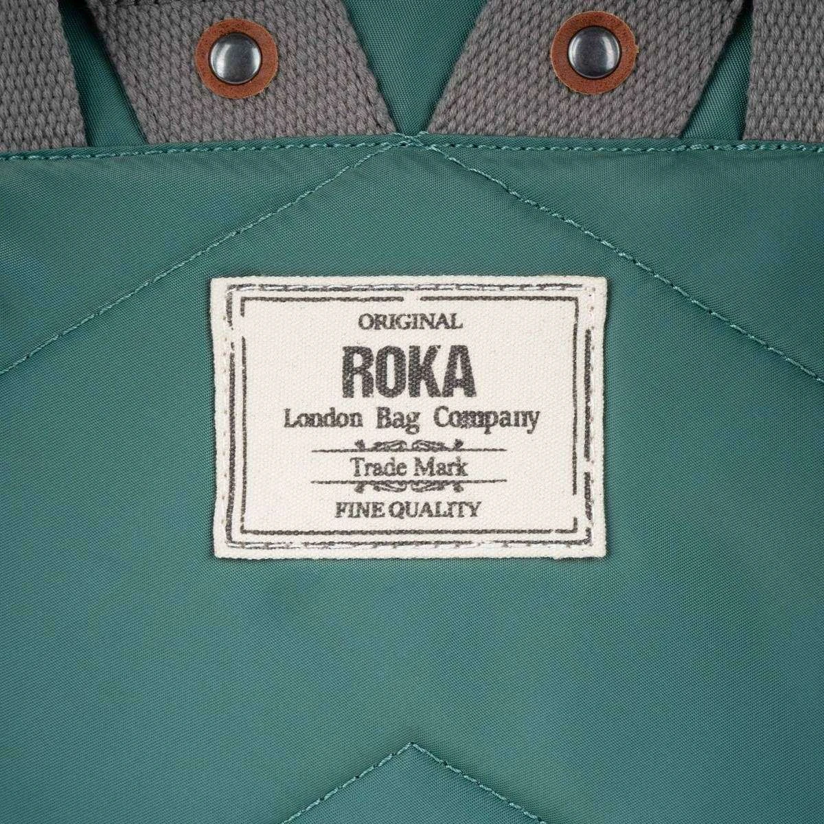 Roka Bantry B Large Sustainable Nylon Backpack - Sage Green - Image 7