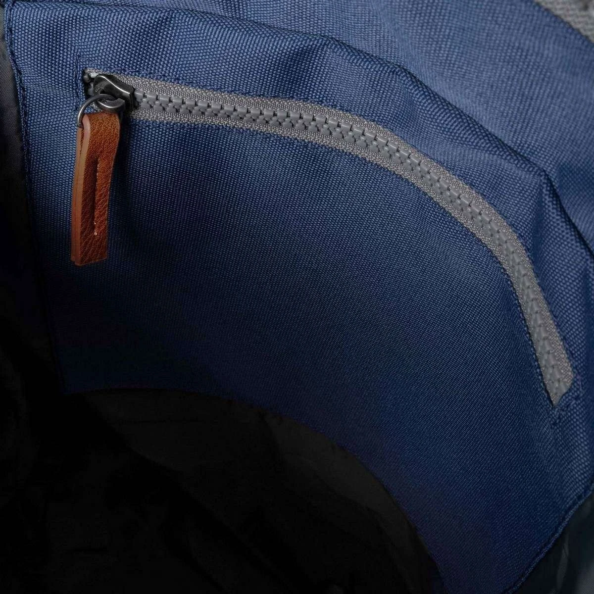 Roka Bantry B Medium Sustainable Canvas Backpack - Burnt Blue - Image 3