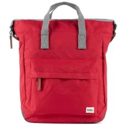 Roka Bantry B Medium Sustainable Canvas Backpack - Mars Red