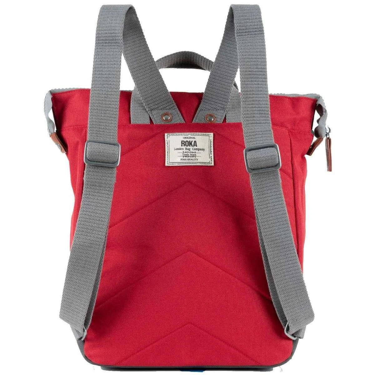 Roka Bantry B Medium Sustainable Canvas Backpack - Mars Red - Image 2