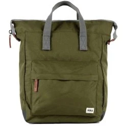 Roka Bantry B Medium Sustainable Canvas Backpack - Moss Green