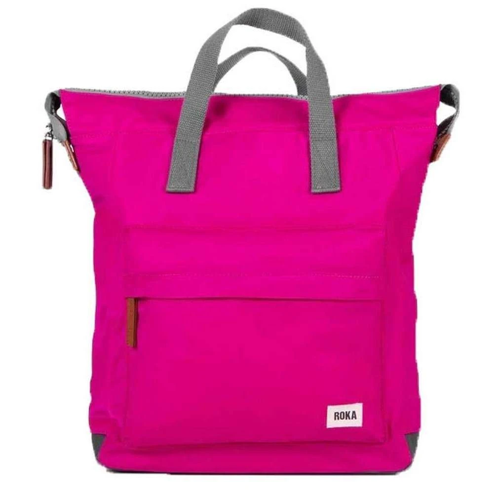 Roka Bantry B Medium Sustainable Nylon Backpack - Candy Pink