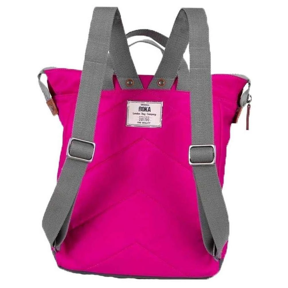 Roka Bantry B Medium Sustainable Nylon Backpack - Candy Pink - Image 2