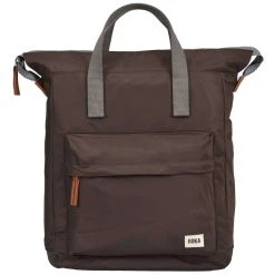 Roka Bantry B Medium Sustainable Nylon Backpack - Dark Chocolate
