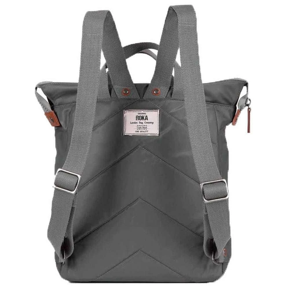 Roka Bantry B Medium Sustainable Nylon Backpack - Graphite Grey - Image 2