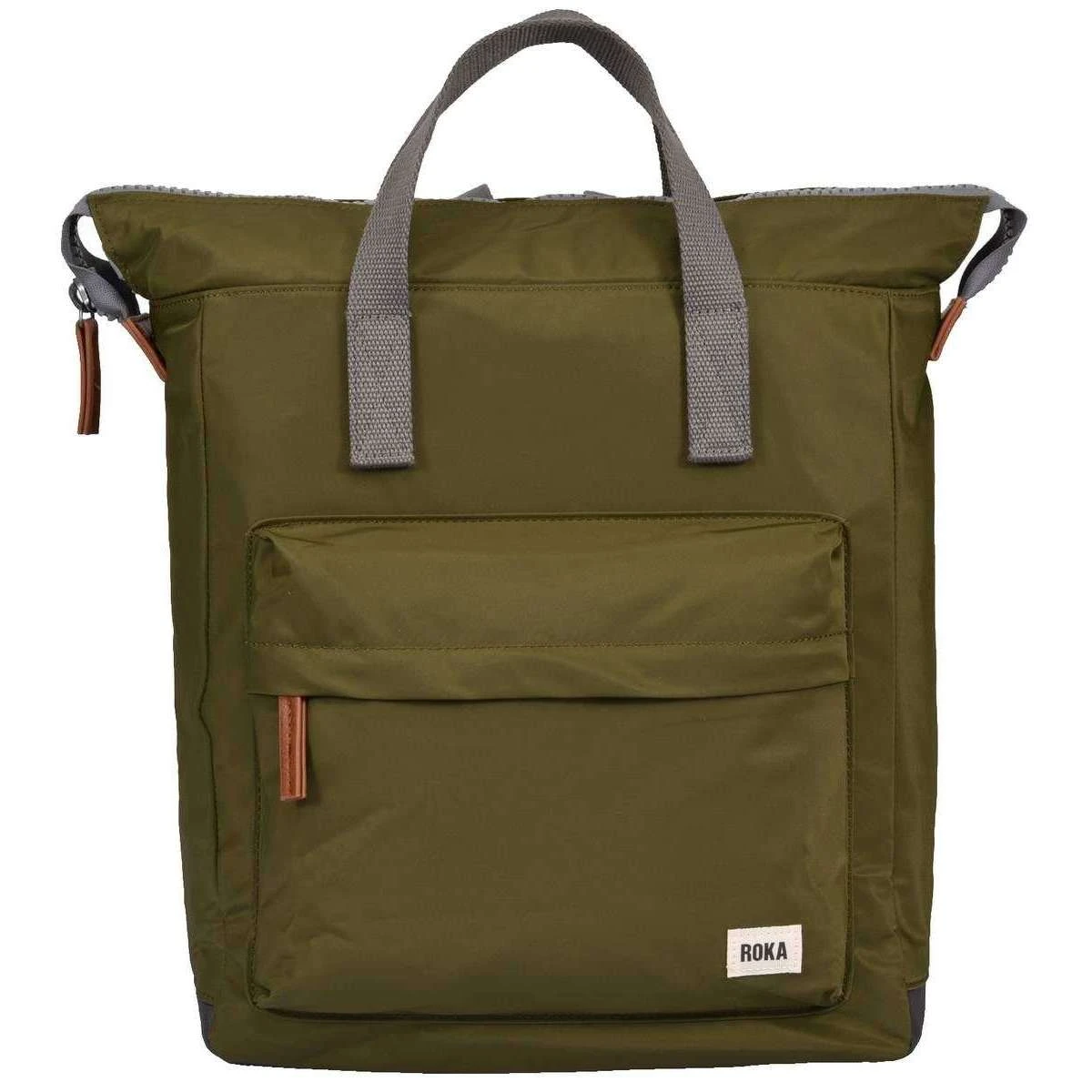 Roka Bantry B Medium Sustainable Nylon Backpack - Military Green