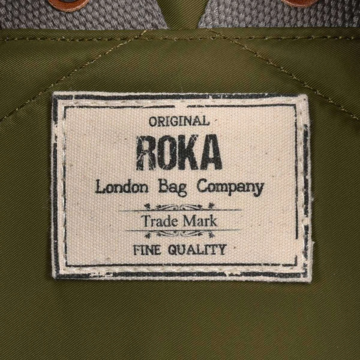 Roka Bantry B Medium Sustainable Nylon Backpack - Military Green - Image 5