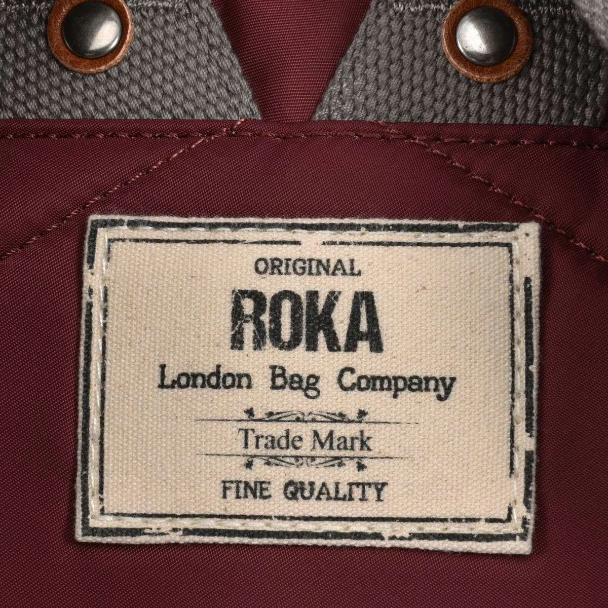 Roka Bantry B Medium Sustainable Nylon Backpack - Port Red - Image 5