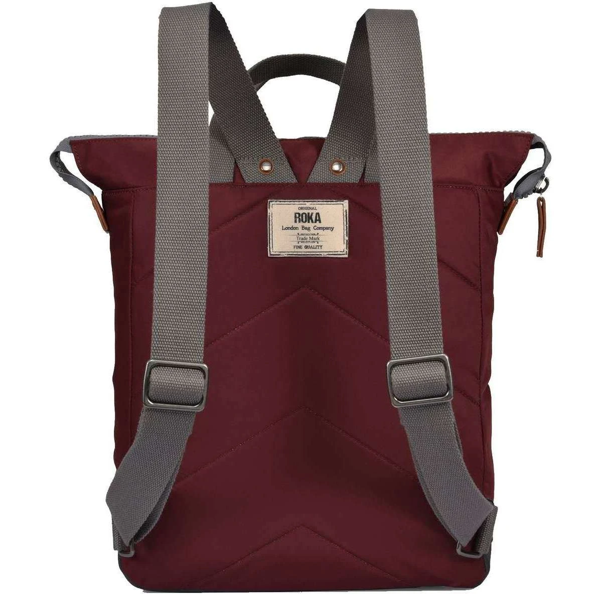 Roka Bantry B Medium Sustainable Nylon Backpack - Port Red - Image 9