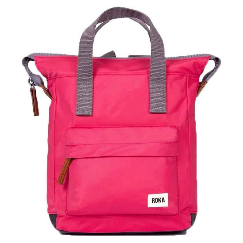 Roka Bantry B Medium Sustainable Nylon Backpack - Raspberry Pink