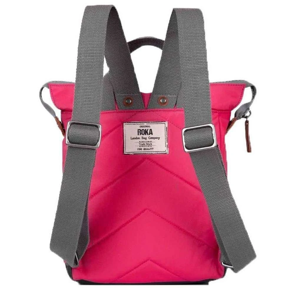 Roka Bantry B Medium Sustainable Nylon Backpack - Raspberry Pink - Image 2
