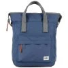 Roka Bantry B Small Sustainable Canvas Backpack - Burnt Blue