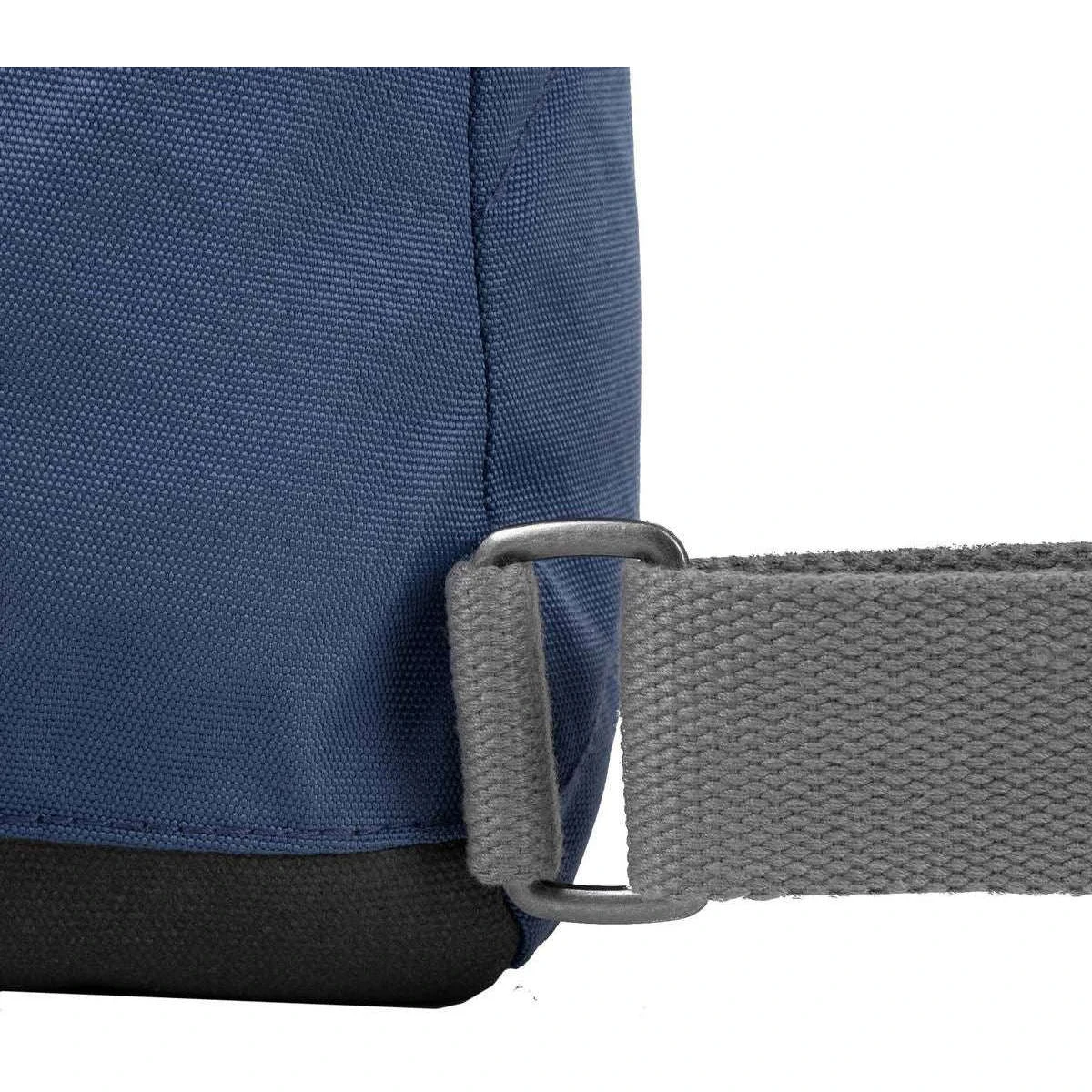 Roka Bantry B Small Sustainable Canvas Backpack - Burnt Blue - Image 6