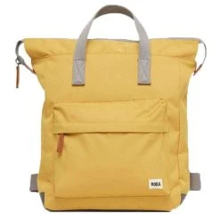 Roka Bantry B Small Sustainable Canvas Backpack - Flax Yellow