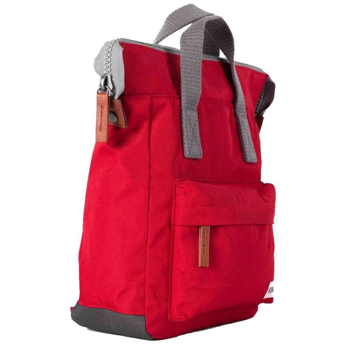 Roka Bantry B Small Sustainable Canvas Backpack - Mars Red - Image 4