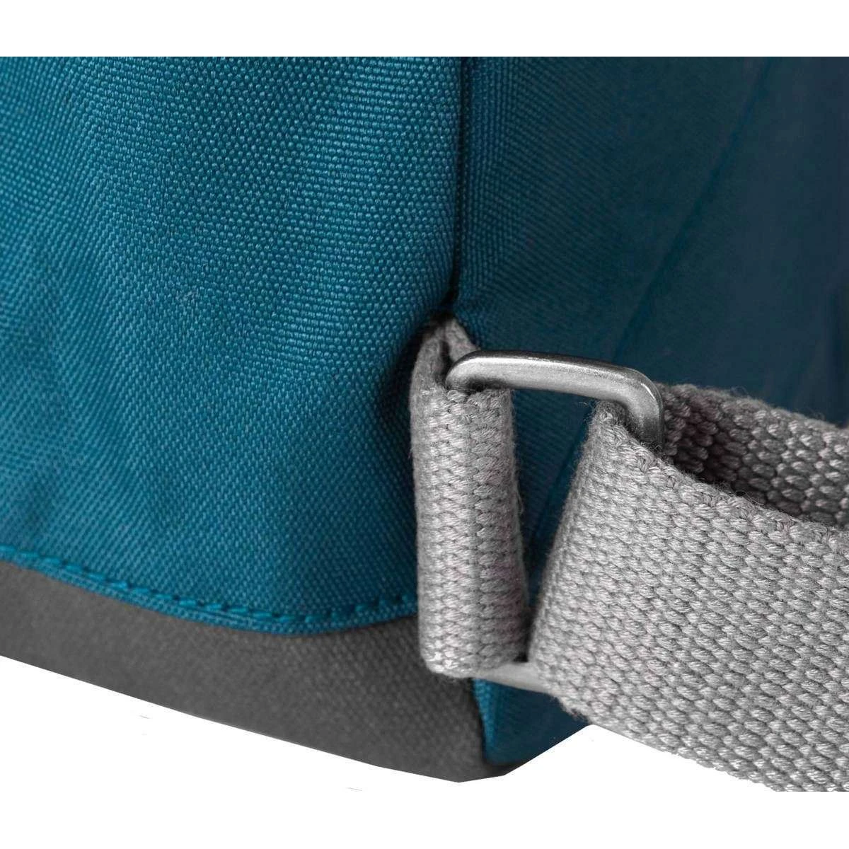 Roka Bantry B Small Sustainable Canvas Backpack - Teal Blue - Image 6
